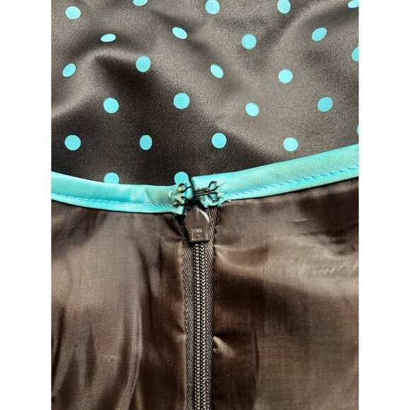 VINTAGE Y2K JESSICA MCCLINTOCK FOR GUNNE SAX POLKA DOT PARTY DRESS (Size 5/6) - Picture 8 of 10